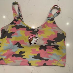 Colorful Pink Camo Sports Bra size Medium
